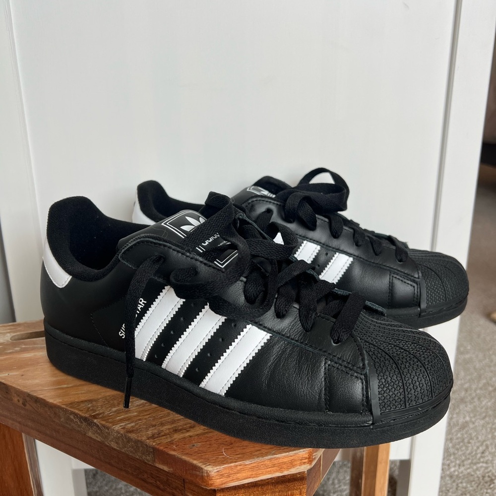 Adidas Black and White superstars